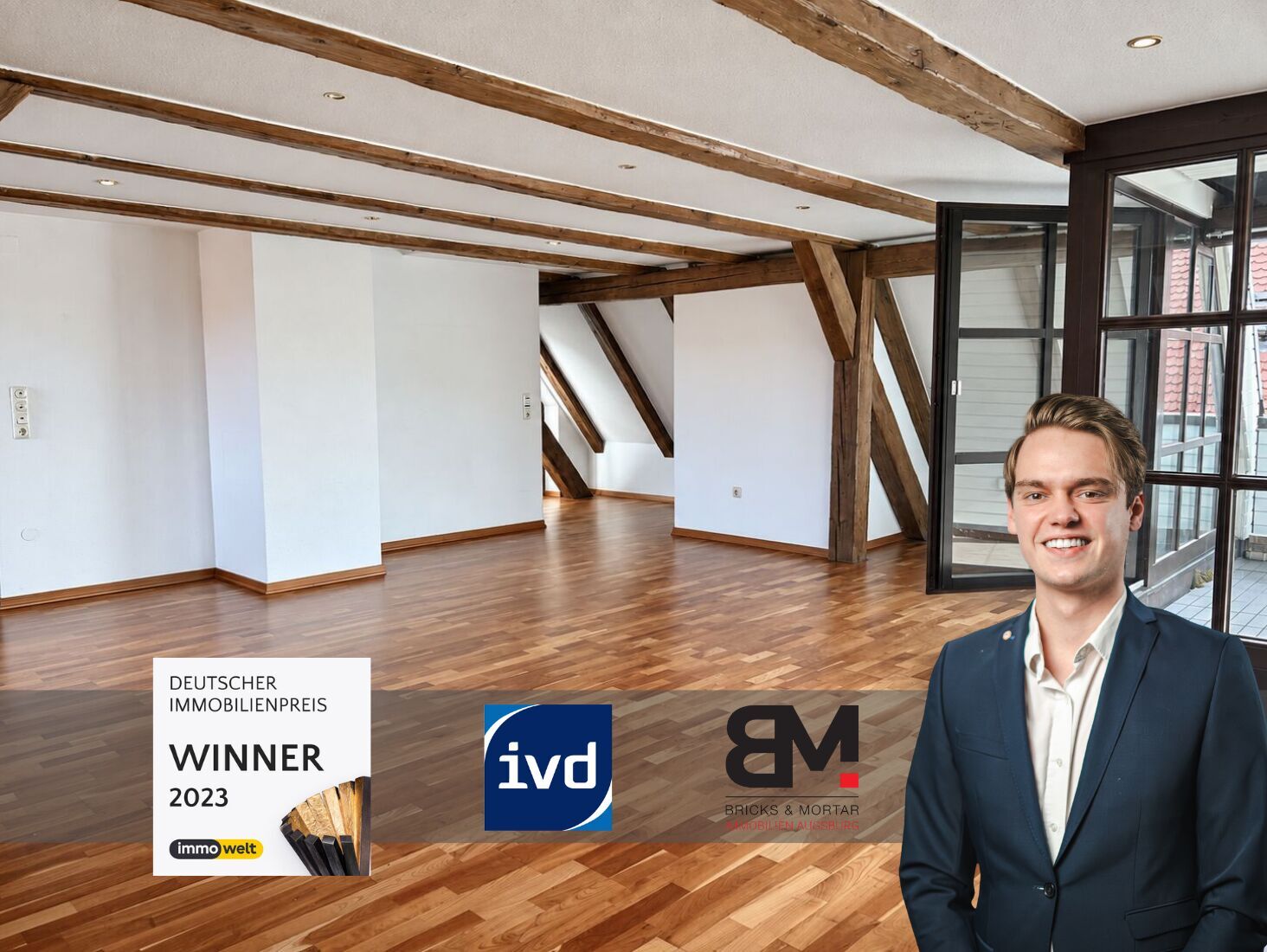Immobilienangebot - Augsburg - Alle - Großzügige Maisonette im Augsburger-Domviertel | 144 m² | 2 Loggien | Garage | Innenstadt
