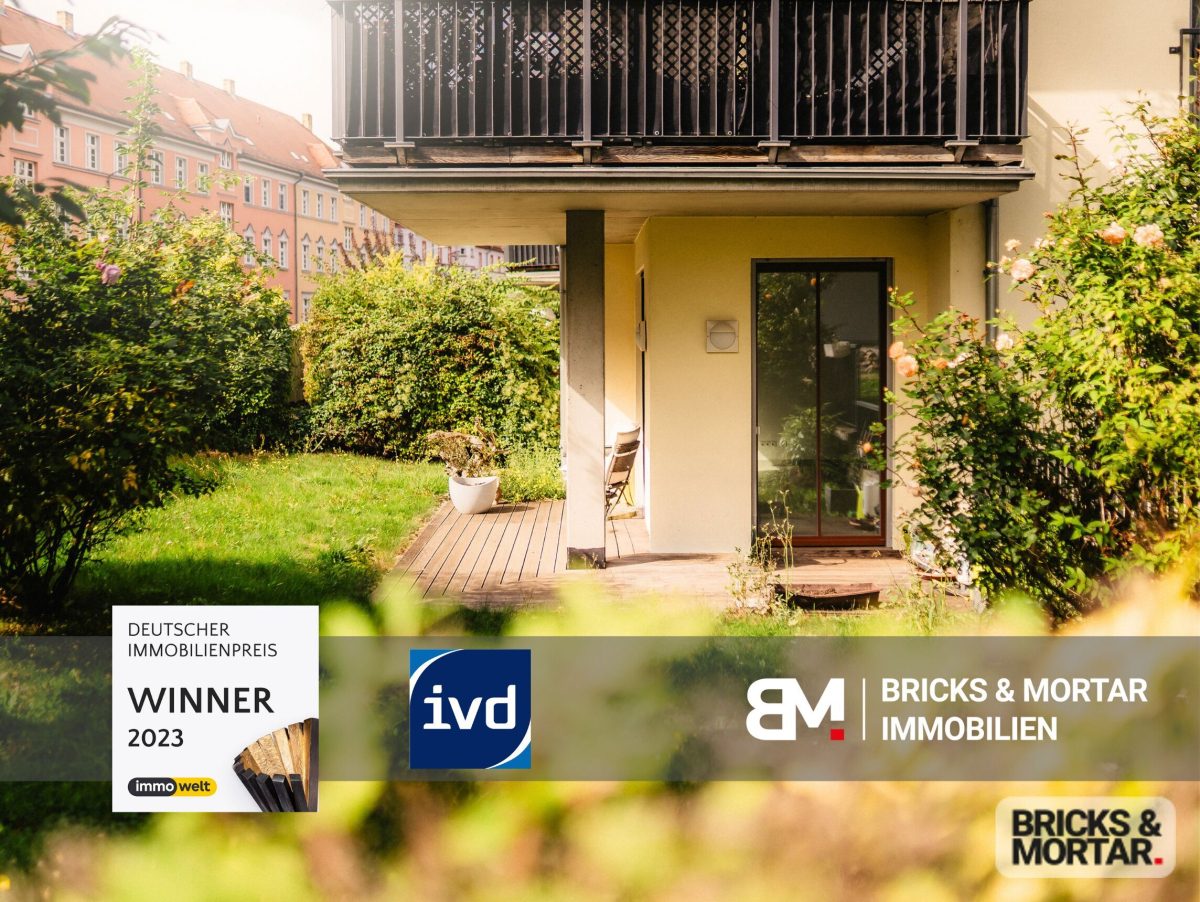 Immobilienangebot - Leipzig - Alle - Wohnen, wo das Herz aufblüht – Großzügige Erdgeschosswohnung mit zwei Terrassen im Grünen