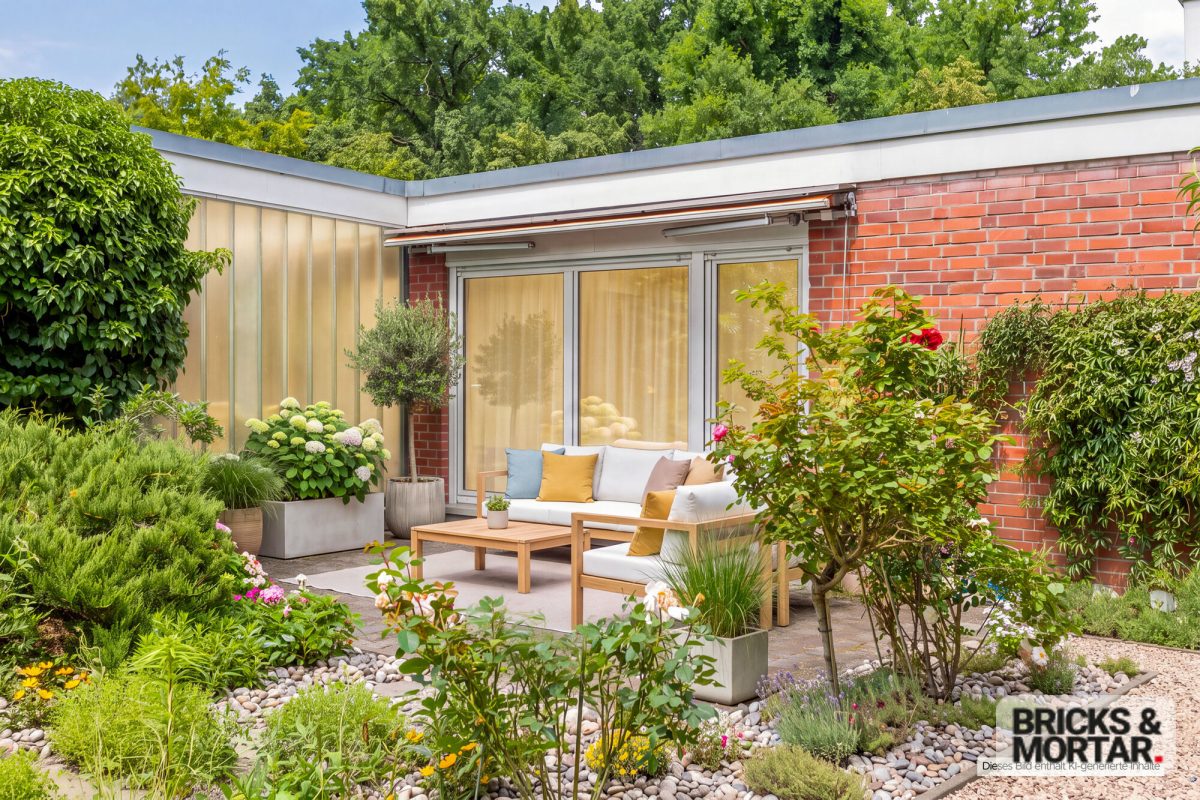 Immobilienangebot - Neu-Isenburg / Gravenbruch - Alle - +++ Großzügige Doppelhaushälfte im Bungalowstil mit großem Garten und Blick ins Grüne +++
