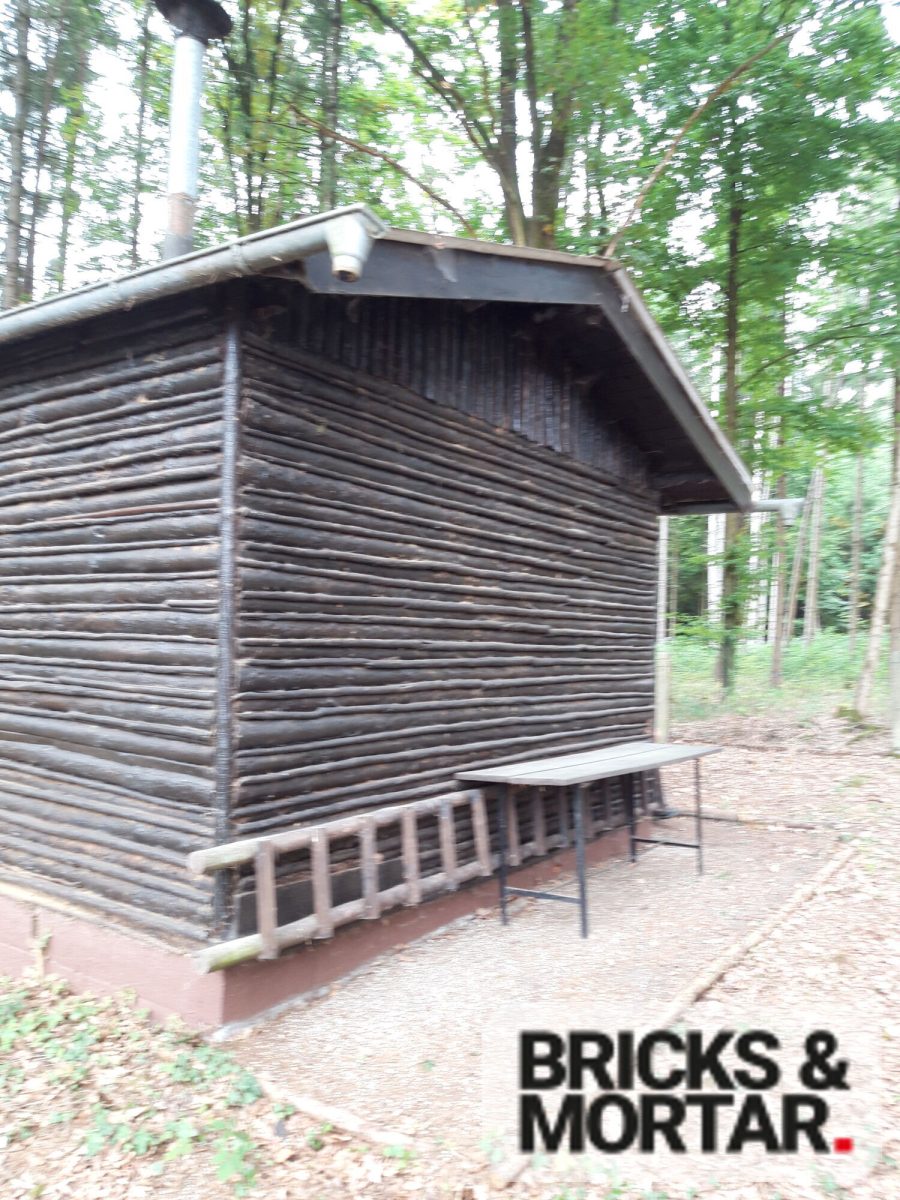 Immobilienangebot - Aichach / Untergriesbach - Grundstücke - Waldgrundstück mit ca. 3.419 m², vielseitigem Baumbestand und eigener Hütte in Untergriesbach
