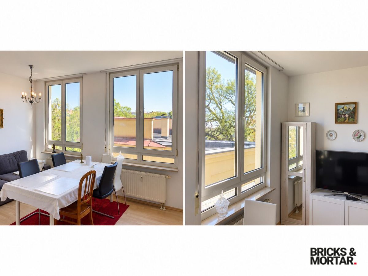 Immobilienangebot - Augsburg - Alle - Attraktive, sehr helle 2 Zimmer-Wohnung mit TG-Stellplatz im Stadtzentrum Augsburg