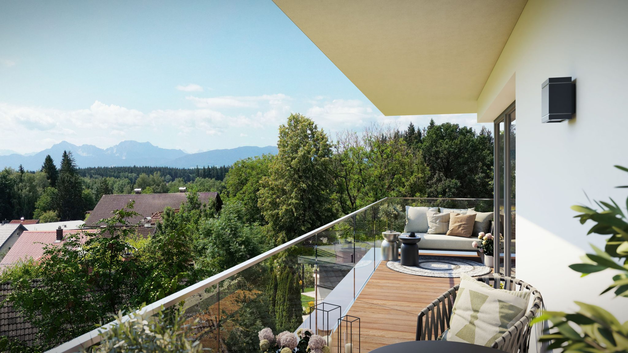 Immobilienangebot - Bürmoos - Alle - Am Hödlwald: Neubau Terrassen-Wohnung mit Aussicht