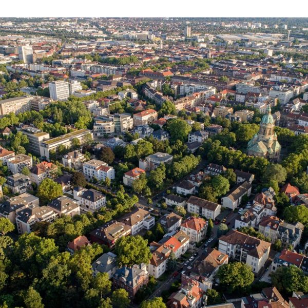 Ausblick auf Mannheim für die Darstellung der Immobilienpreise in Mannheim 2024