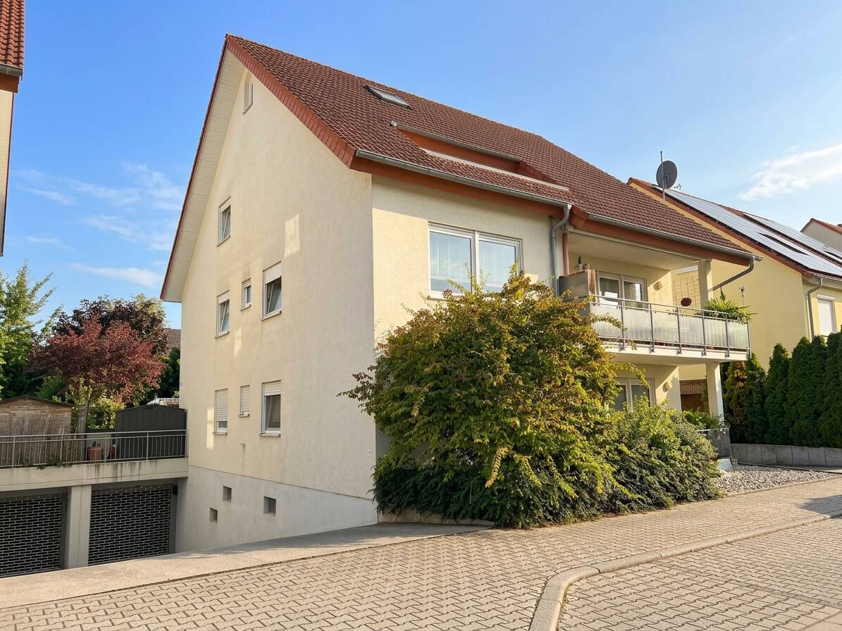 Immobilienangebot - Mannheim / Seckenheim - Alle - Großzügiges Dreifamilienhaus mit fünf Tiefgaragenstellplätzen in Mannheim-Seckenheim!