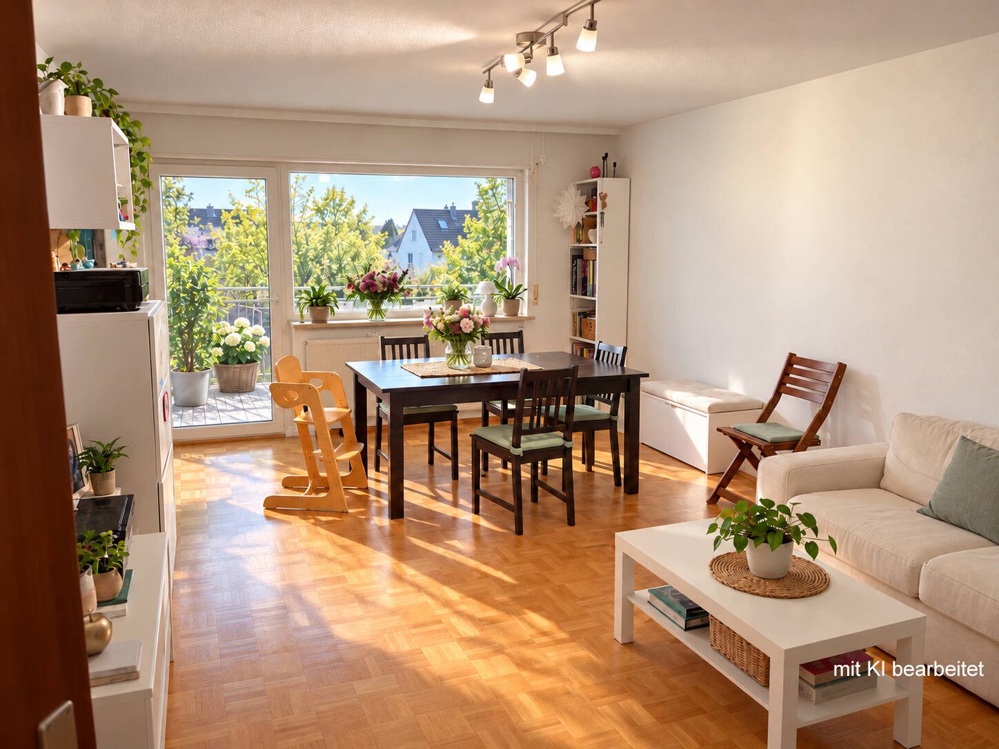 Immobilienangebot - Hirschberg an der Bergstraße / Leutershausen - Alle - Sehr gut konzipierte 3,5-Zimmer-Wohnung mit großer Loggia und Garage in gefragter Wohnlage