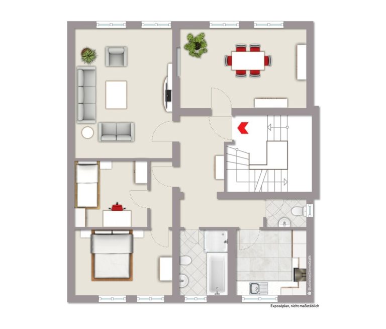 Immobilienangebot - Warendorf - Investment - Investoren aufgepasst: Saniertes Dreiparteienhaus in Warendorf!