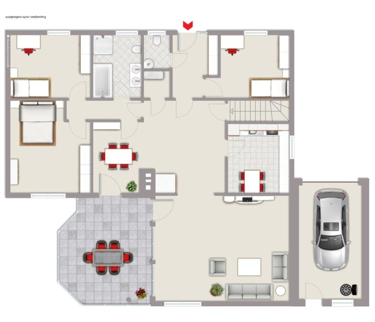 Immobilienangebot - Oelde - Wohnen & Gewerbe - Ebenerdig und geräumig! Ideal für Ihre Familie!