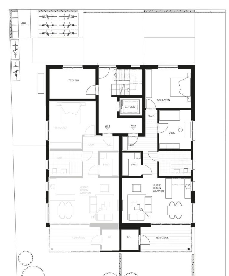 Immobilienangebot - Ahlen - Wohnen & Gewerbe - Neubau: Erdgeschosswohnung mit Garten im Herzen von Vorhelm!