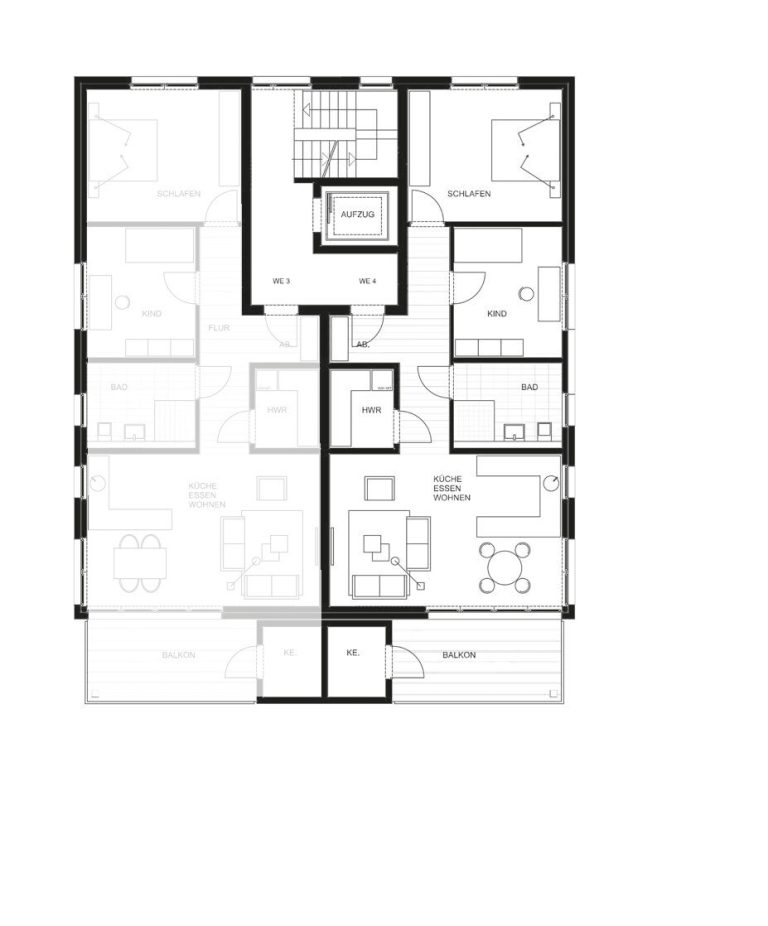 Immobilienangebot - Ahlen - Wohnen & Gewerbe - Etagenwohnung mit sonnigem Balkon im Herzen von Vorhelm!