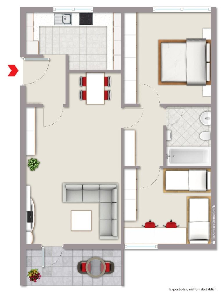 Immobilienangebot - Münster - Wohnen & Gewerbe - (Erbbaurecht) Freie Wohnung mit Entwicklungspotenzial!