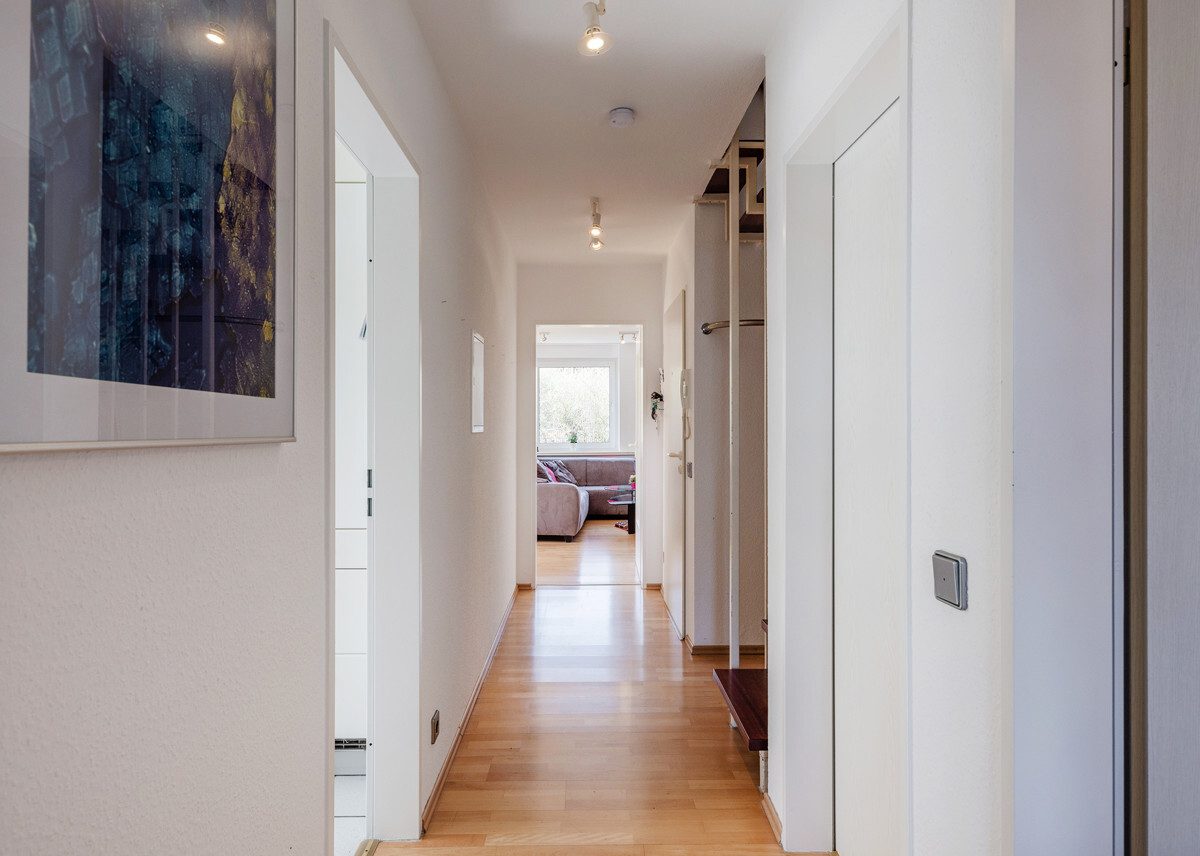 Immobilienangebot - Münster - Wohnen & Gewerbe - Sofort bezugsfreie Vierzimmerwohnung - geschnitten wie eine Doppelhaushälfte!