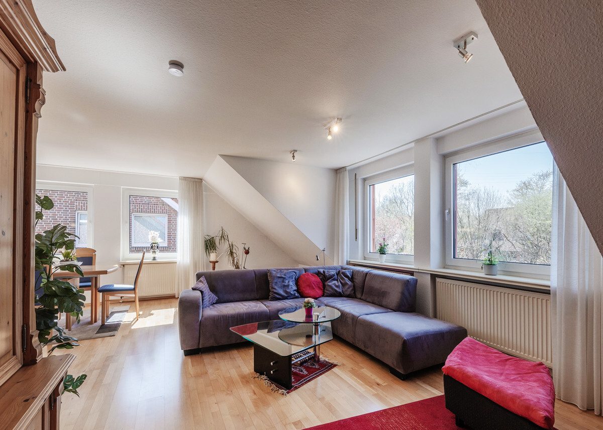Immobilienangebot - Münster - Wohnen & Gewerbe - Sofort bezugsfreie Vierzimmerwohnung - geschnitten wie eine Doppelhaushälfte!