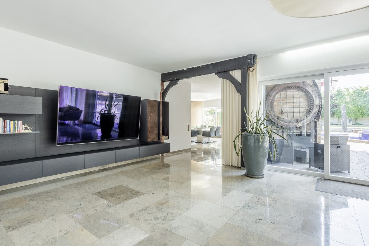 Wohnzimmer Immobilienangebot - Beckum - Wohnen & Gewerbe - Stadtvilla mit luxuriöser Ausstattung!