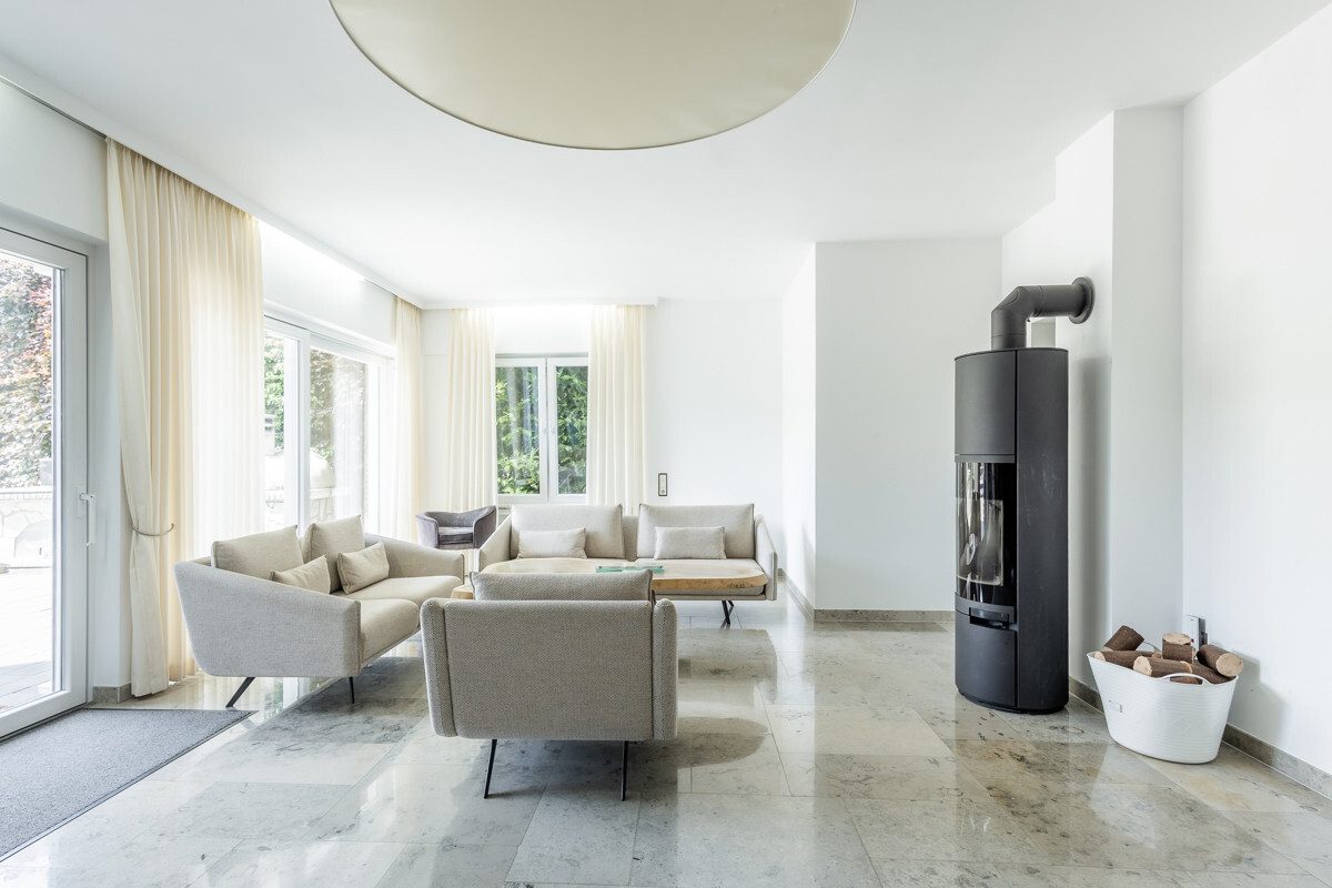 Wohnzimmer Immobilienangebot - Beckum - Wohnen & Gewerbe - Stadtvilla mit luxuriöser Ausstattung!