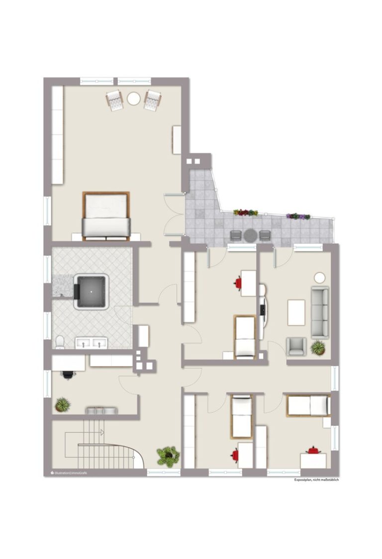 Immobilienangebot - Beckum - Wohnen & Gewerbe - Stadtvilla mit luxuriöser Ausstattung!