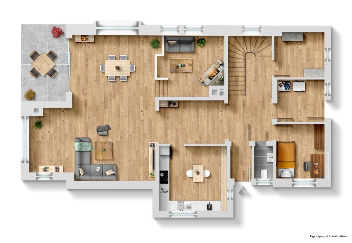 Immobilienangebot - Münster - Wohnen & Gewerbe - Exklusives Einfamilienhaus auf idyllischem Anwesen!