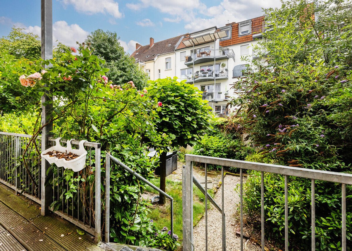 Immobilienangebot - Münster - Wohnen & Gewerbe - Stadt trifft Natur – charmante Gartenwohnung im Kreuzviertel!