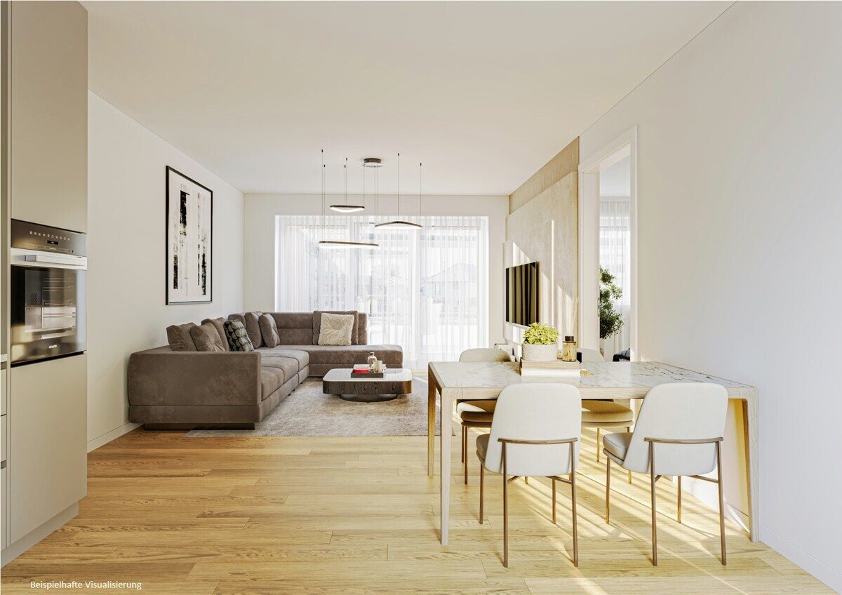 Wohn- Essbereich Immobilienangebot - Beckum - Wohnen & Gewerbe - Attraktive 3-Zimmer Wohnung mit QNG!