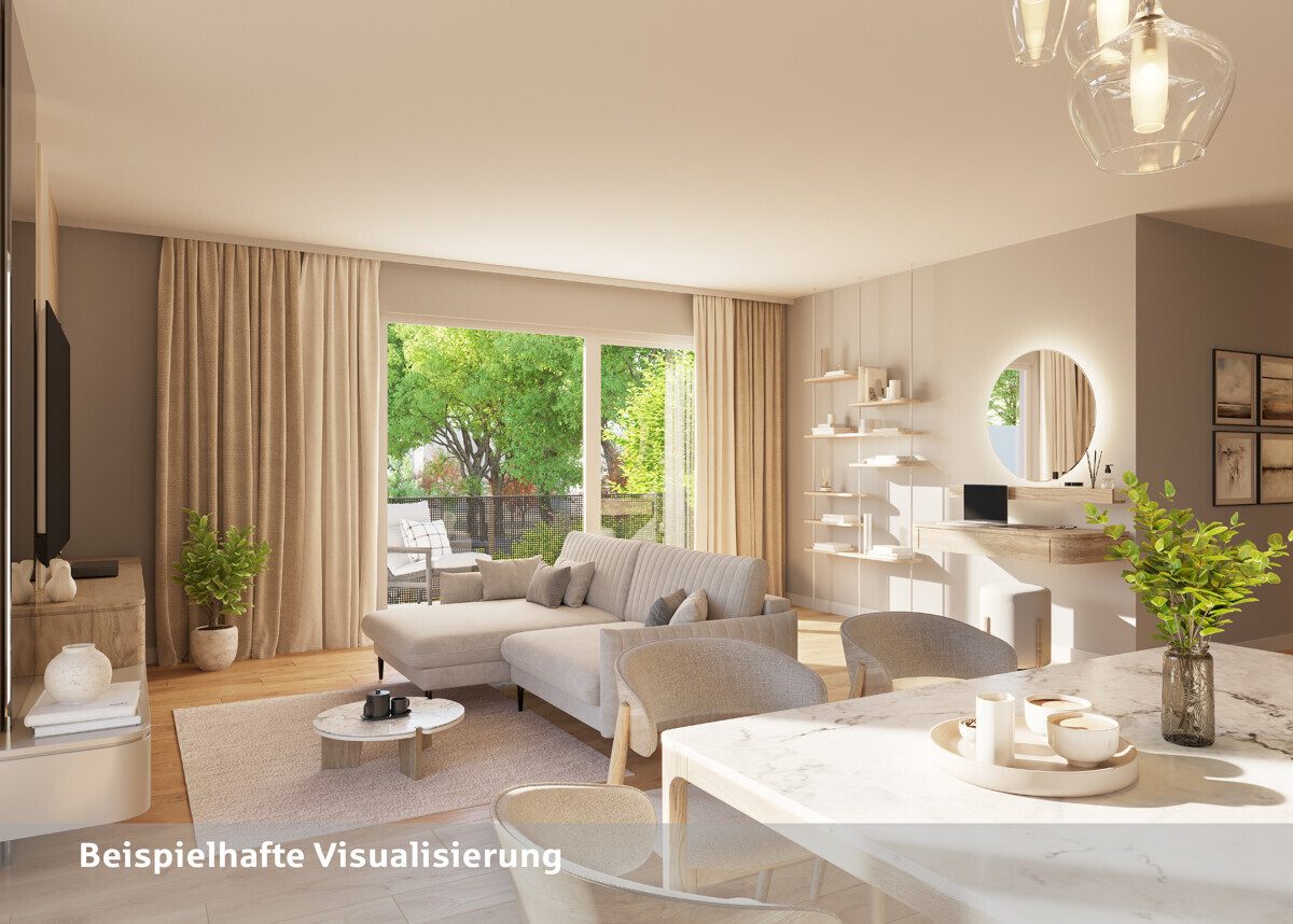 Wohnzimmer Immobilienangebot - Münster - Wohnen & Gewerbe - Stadtleben mit neuen Perspektiven.