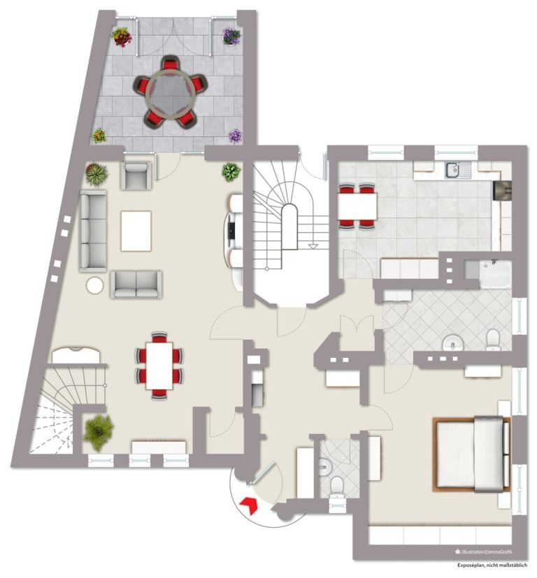 Immobilienangebot - Oelde - Wohnen & Gewerbe - Einzigartiges Schmuckstück in der Innenstadt!