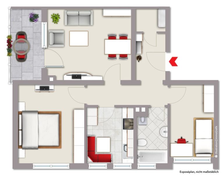 Immobilienangebot - Ahlen - Wohnen & Gewerbe - Gemütlich und gepflegt - bereit für Ihren Einzug!
