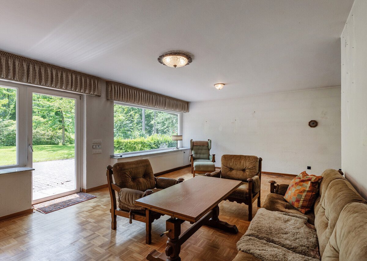 Wohnzimmer Immobilienangebot - Münster - Wohnen & Gewerbe - Einfamilienhaus mit herrenhäuslichem Flair in begehrter Waldrandlage!