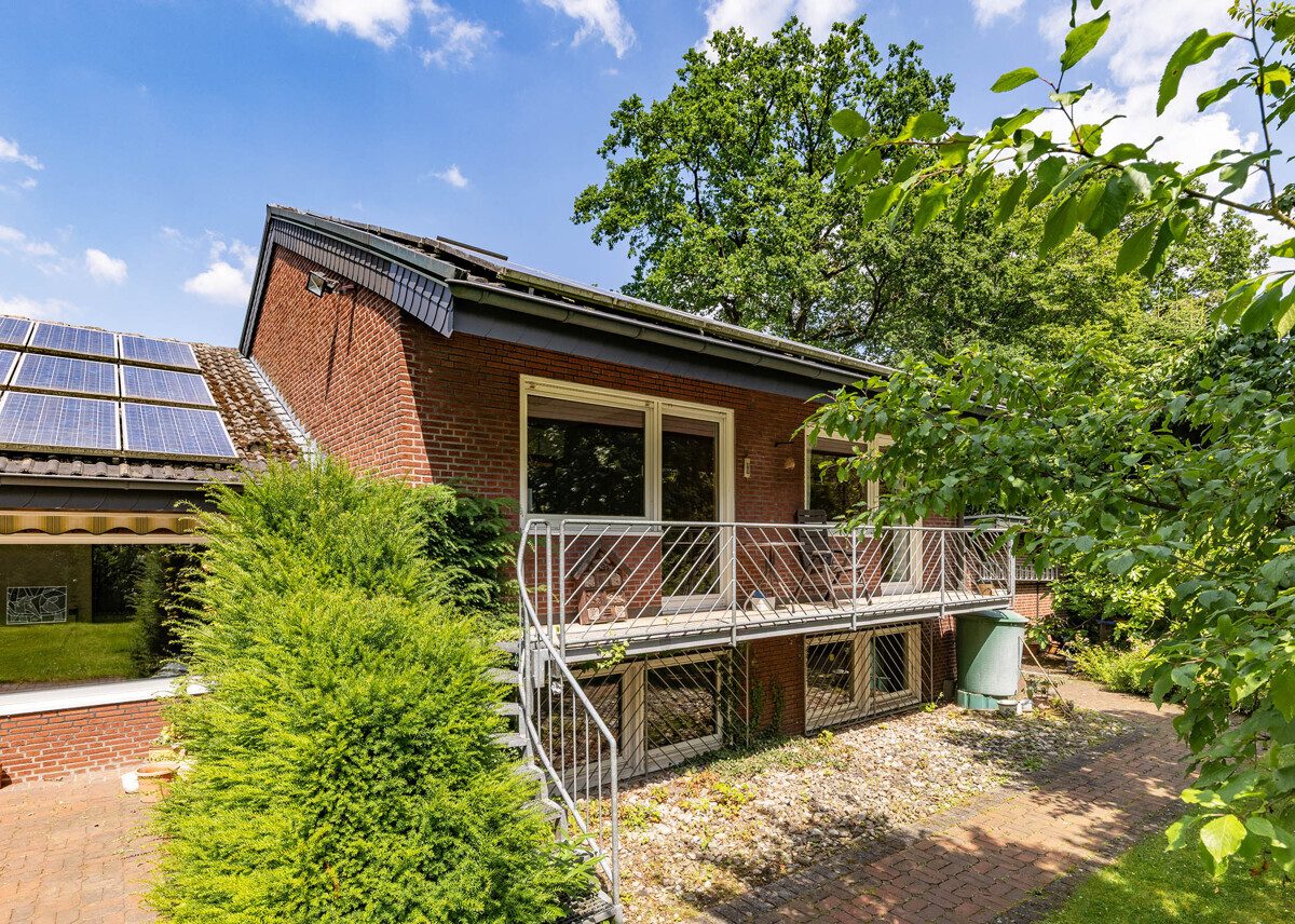 Außenansicht Immobilienangebot - Münster - Wohnen & Gewerbe - Einfamilienhaus mit herrenhäuslichem Flair in begehrter Waldrandlage!