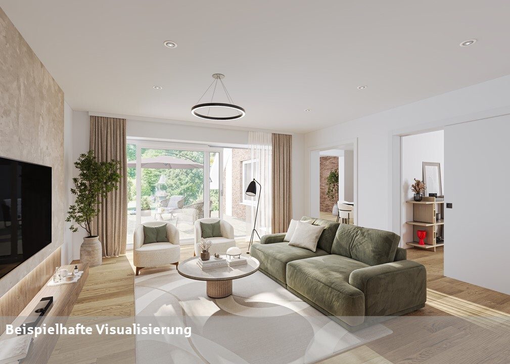 Wohnzimmer Immobilienangebot - Beckum / Neubeckum - Wohnen & Gewerbe - Familienglück im Grünen: Ihre Wohlfühloase in bester Wohnlage von Neubeckum!