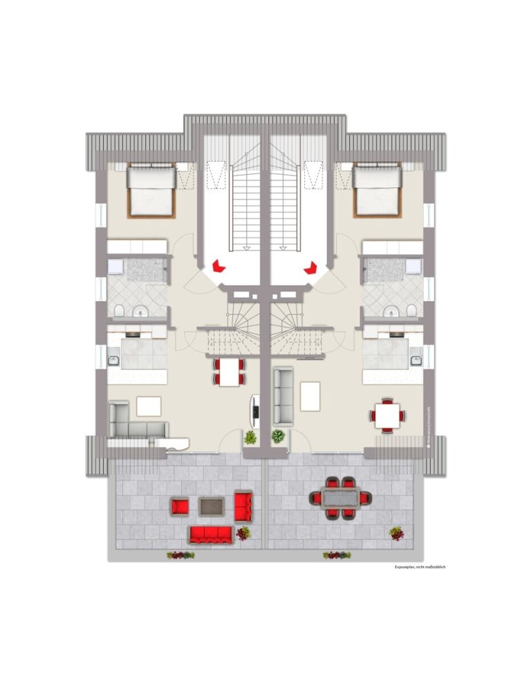 Immobilienangebot - Telgte / Westbevern - Investment - Voll vermietete Kapitalanlage:Zwei neuwertige Doppelhäuser mit insgesamt acht Wohneinheiten!