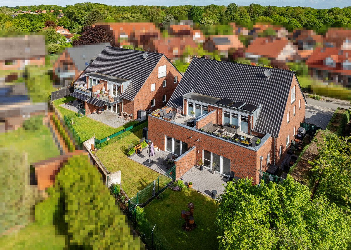 Immobilienangebot - Telgte / Westbevern - Investment - Voll vermietete Kapitalanlage:Zwei neuwertige Doppelhäuser mit insgesamt acht Wohneinheiten!