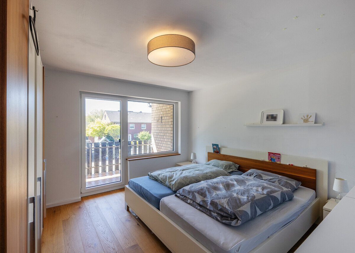 Elternschlafzimmer Immobilienangebot - Münster / Amelsbüren - Wohnen & Gewerbe - Doppelhaushälfte mit vielen Extras in Münster-Amelsbüren! (Erbbaurecht)