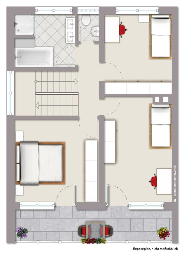 Immobilienangebot - Münster / Amelsbüren - Wohnen & Gewerbe - Doppelhaushälfte mit vielen Extras in Münster-Amelsbüren! (Erbbaurecht)