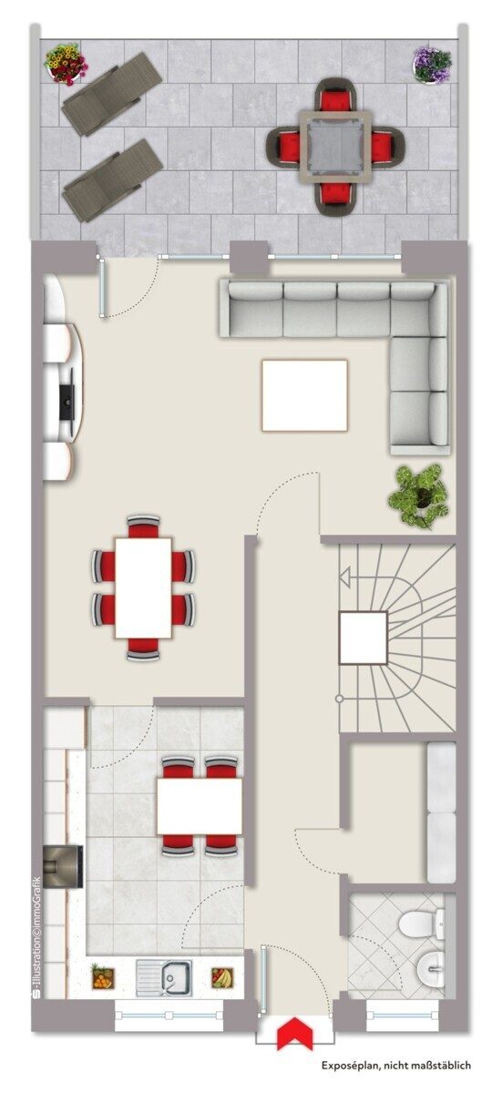Immobilienangebot - Münster - Wohnen & Gewerbe - Modernes Reihenmittelhaushaus in beliebter Lage von Gievenbeck!