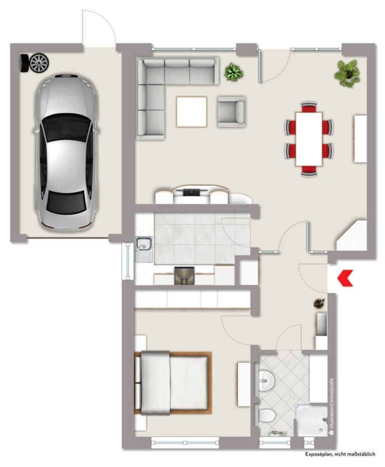 Immobilienangebot - Munster - Wohnen & Gewerbe - Erdgeschosswohnung mit eigenem Garten!