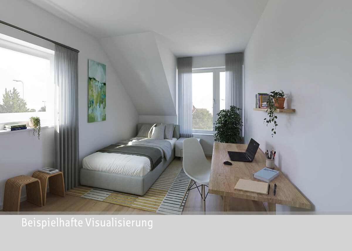 Visualisierung Kinderzimmer DG Immobilienangebot - Münster - Wohnen & Gewerbe - Aaseestadt: ruhiges Familienleben in attraktiven Doppelhäusern.