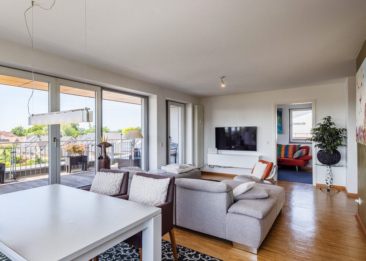 Wohn-/Essbereich Immobilienangebot - Münster - Wohnen & Gewerbe - Ihr Zuhause über den Dächern von Gievenbeck!