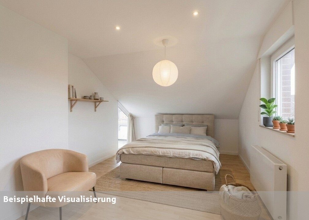 Schlafzimmer 1 Immobilienangebot - Beckum - Wohnen & Gewerbe - Attraktive Dachgeschosswohnung im beliebten Beckumer Süden!