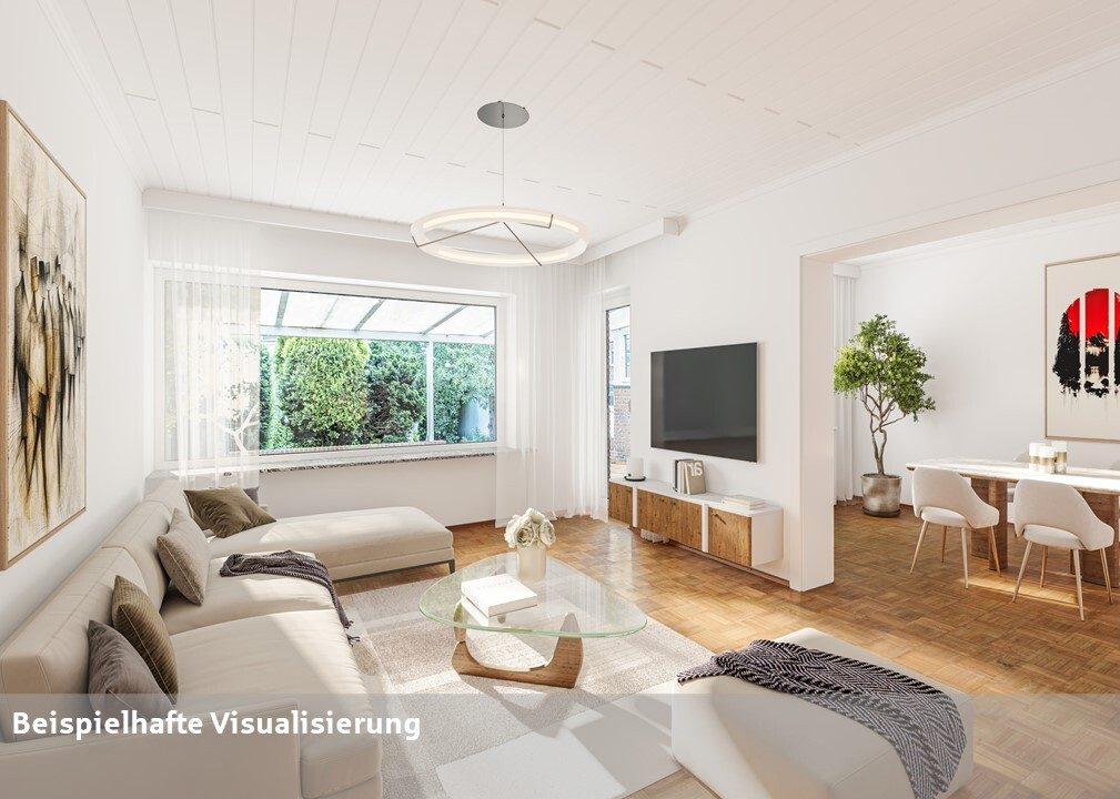 Wohnzimmer Immobilienangebot - Münster - Wohnen & Gewerbe - Familienfreundliches Zuhause auf großem Grundstück!