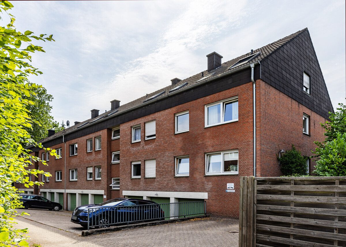 Vorderansicht Immobilienangebot - Münster - Wohnen & Gewerbe - Gepflegte ETW mit Balkon und Garage im Münsteraner Centrum!