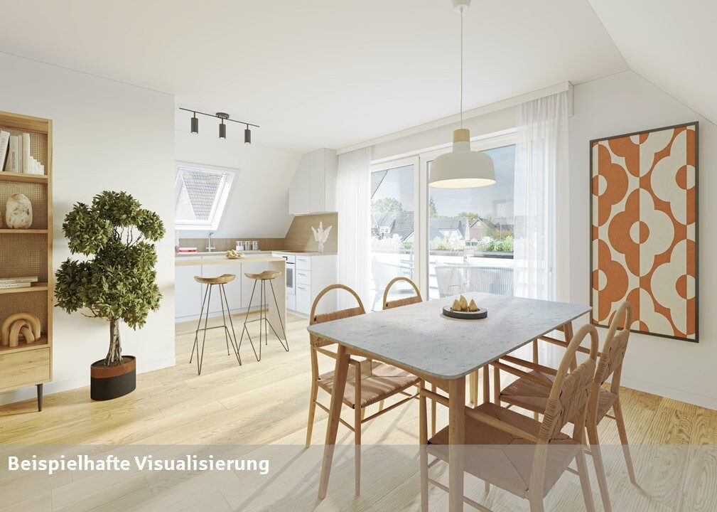 Küche im Dachgeschoss Immobilienangebot - Oelde - Wohnen & Gewerbe - Ein Haus mit vielen Möglichkeiten!