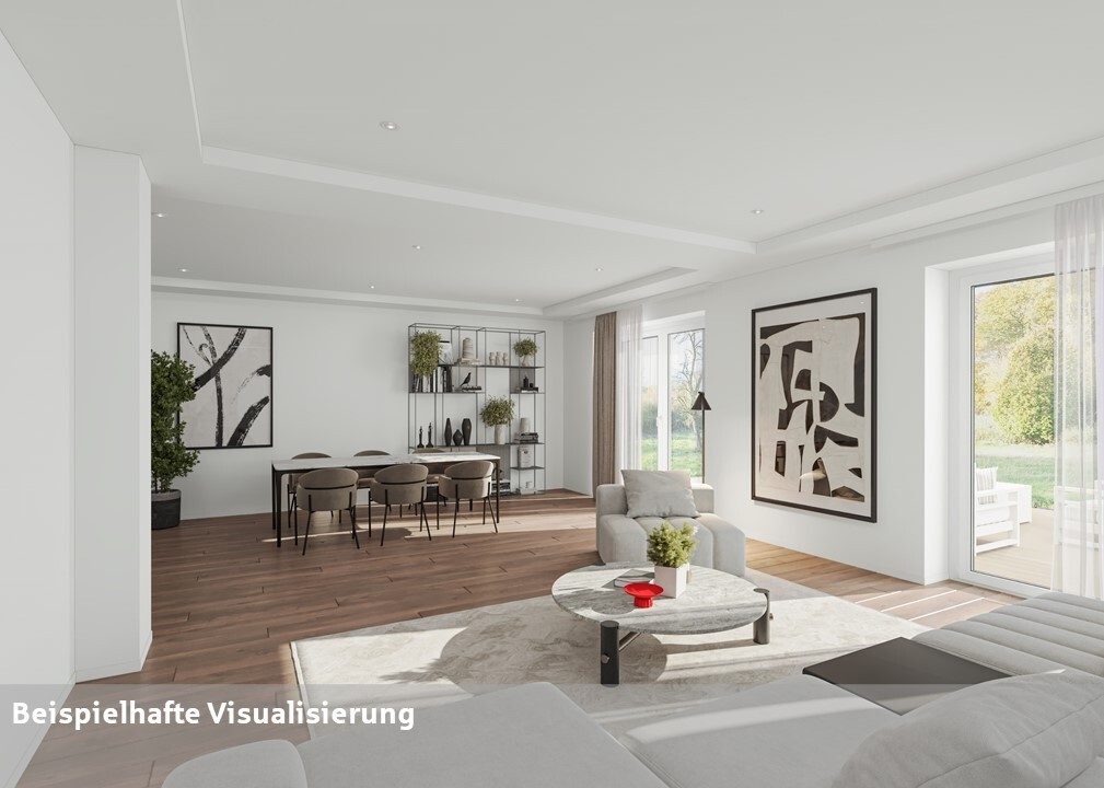 Wohnzimmer Immobilienangebot - Münster - Wohnen & Gewerbe - Doppelhaushälfte mit großem Grundstück!