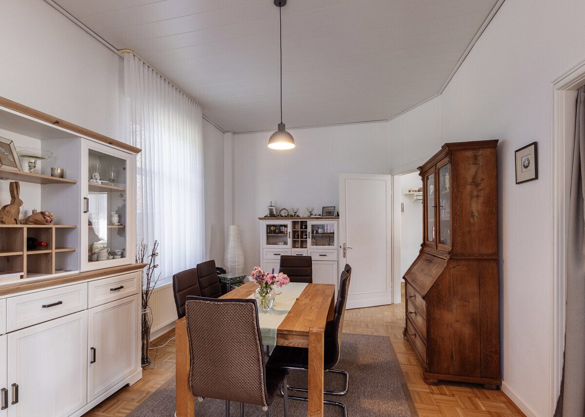 Wohn- und Esszimmer Wohnung OG Immobilienangebot - Münster - Wohnen & Gewerbe - Exklusives Wohnen zwischen
Urbanität und Natur!