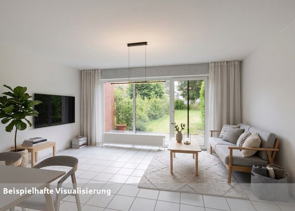 Immobilienangebot - Münster - Wohnen & Gewerbe - Gepflegte Erdgeschosswohnung mit Garten, moderner Wärmepumpe und viel Wohnkomfort!