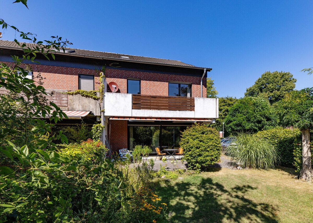 Außenansicht Immobilienangebot - Münster - Wohnen & Gewerbe - Besonderes Reihenendhaus in Süd-Ausrichtung!
