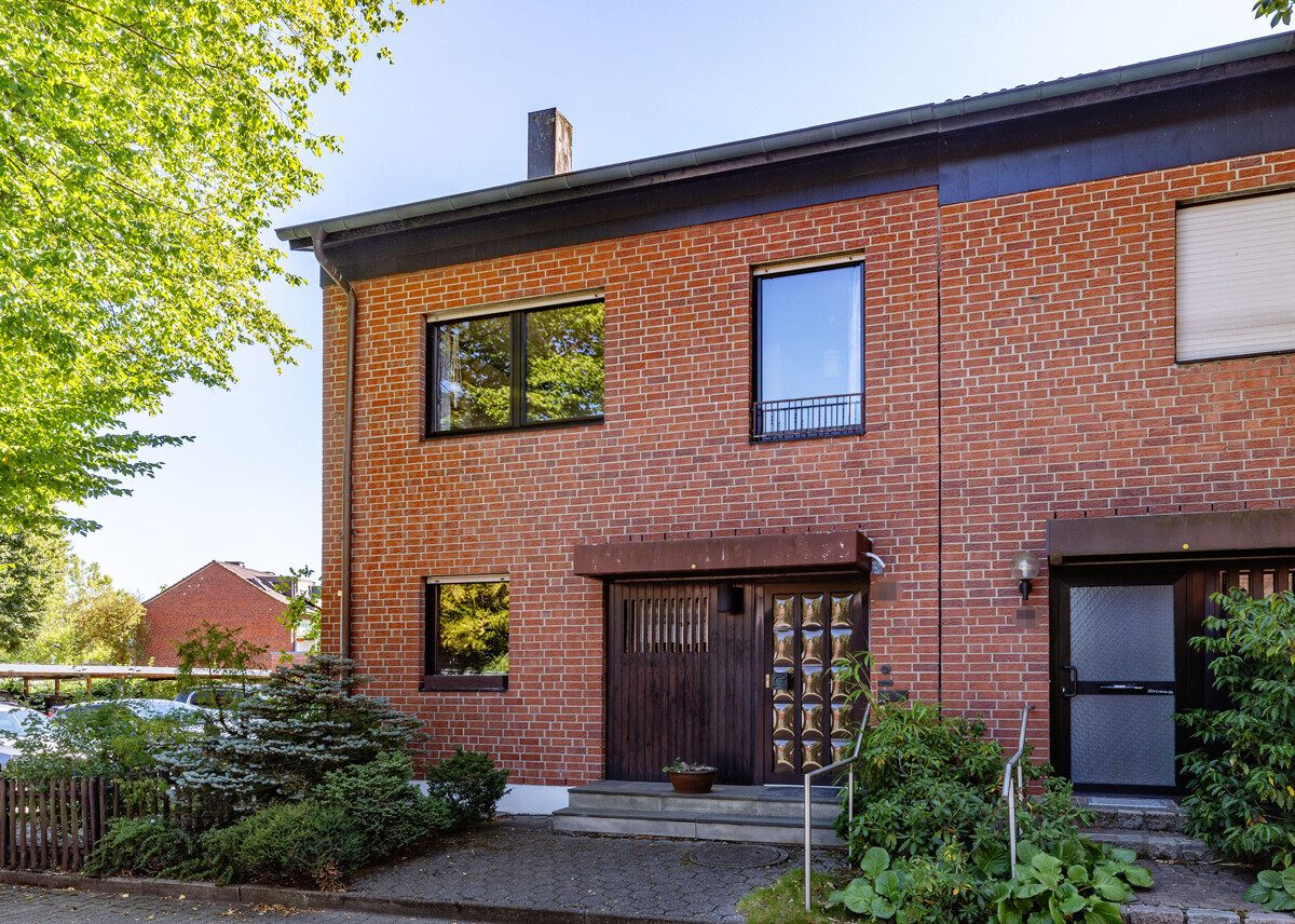 Außenansicht Immobilienangebot - Münster - Wohnen & Gewerbe - Besonderes Reihenendhaus in Süd-Ausrichtung!