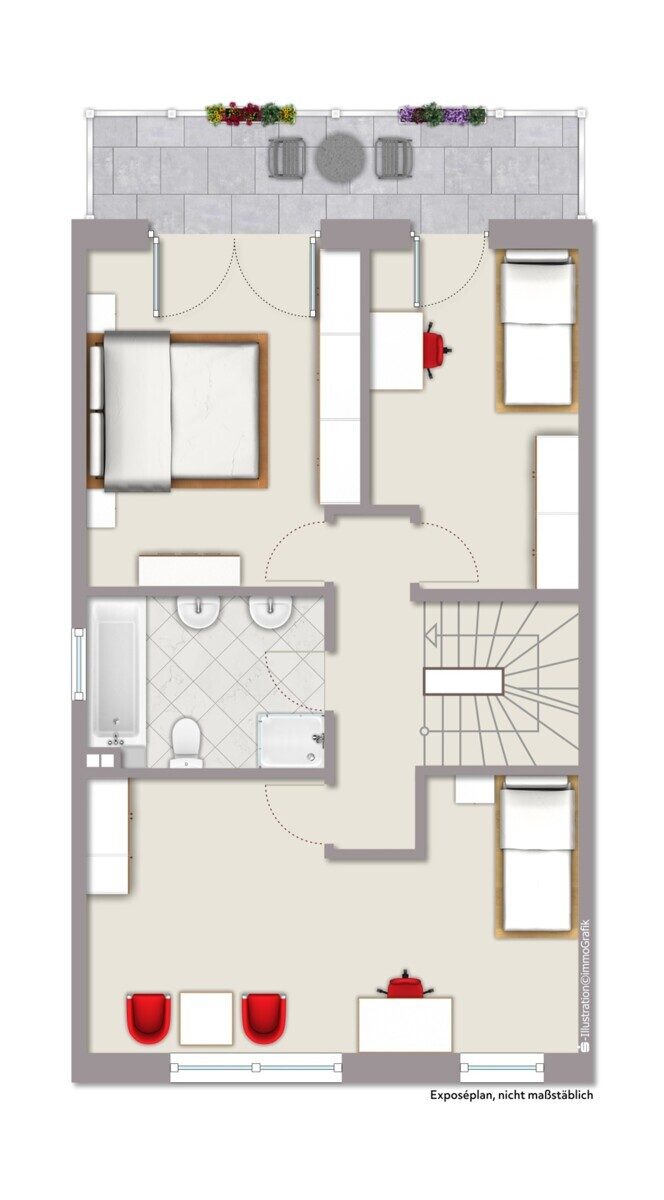 Immobilienangebot - Münster - Wohnen & Gewerbe - Besonderes Reihenendhaus in Süd-Ausrichtung!