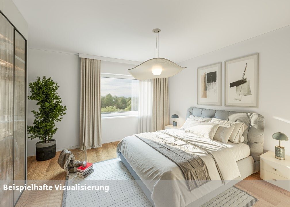 Schlafzimmer 1 Immobilienangebot - Münster - Wohnen & Gewerbe - Gestalten Sie Ihren ebenerdigen Wohntraum! (Erbbaurecht)