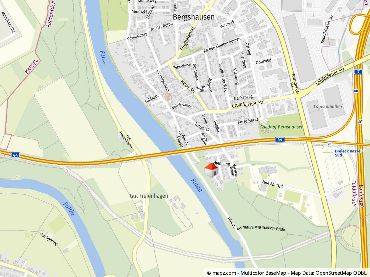 Immobilienangebot - Fuldabrück / Bergshausen - Wohnen - Tolle Lage direkt an der Fulda: Sanierungsobjekt in Bergshausen! KEINE KÄUFERPROVISION