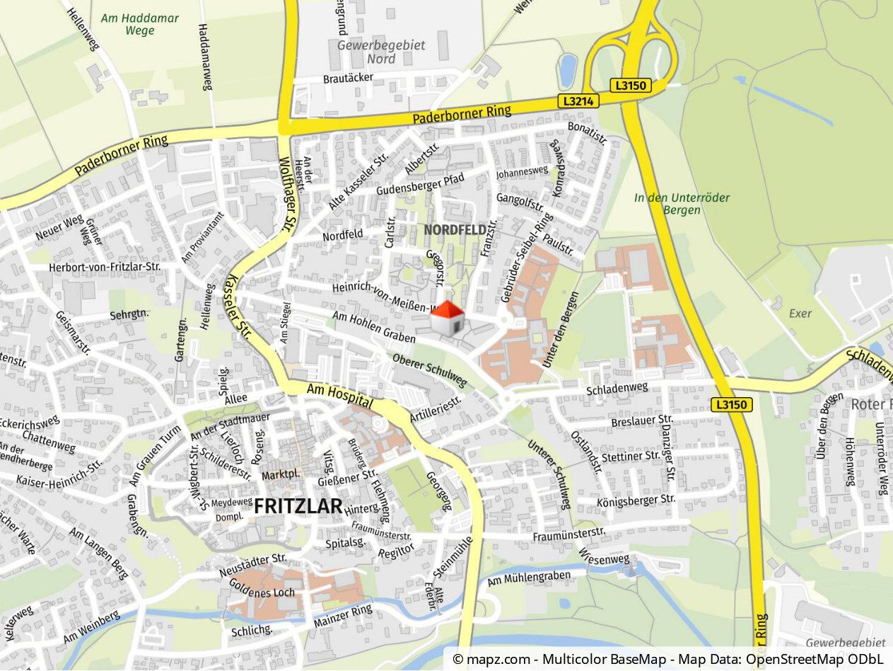 Immobilienangebot - Fritzlar - Wohnen - Helle 3ZKB Wohnung in ruhiger Lage – auch als Kombipaket verfügbar! KEINE KÄUFERPROVISON!