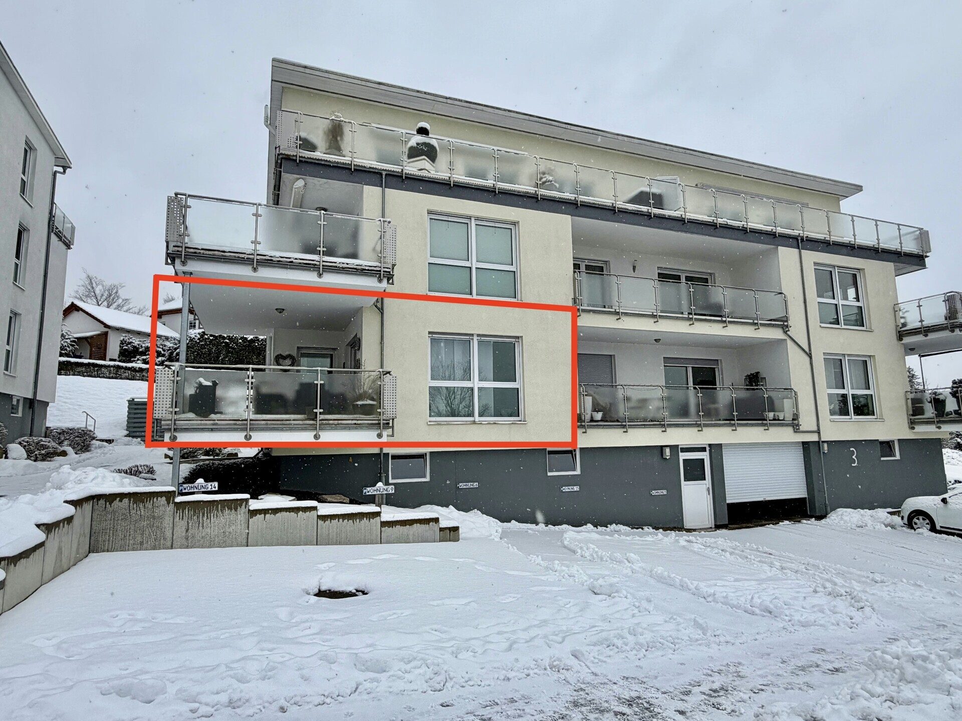 Blick von der Straße Immobilienangebot - Melsungen - Wohnen - Werthaltige Kapitalanlage: Moderne Wohnung in Melsungen!
KEINE KÄUFERPROVISION